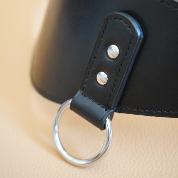 Wide Belt Black and Silver O-Ring