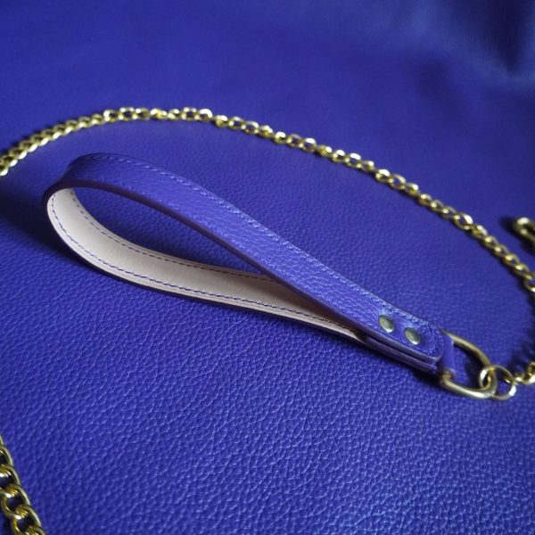 Purple and Gold Leash Side