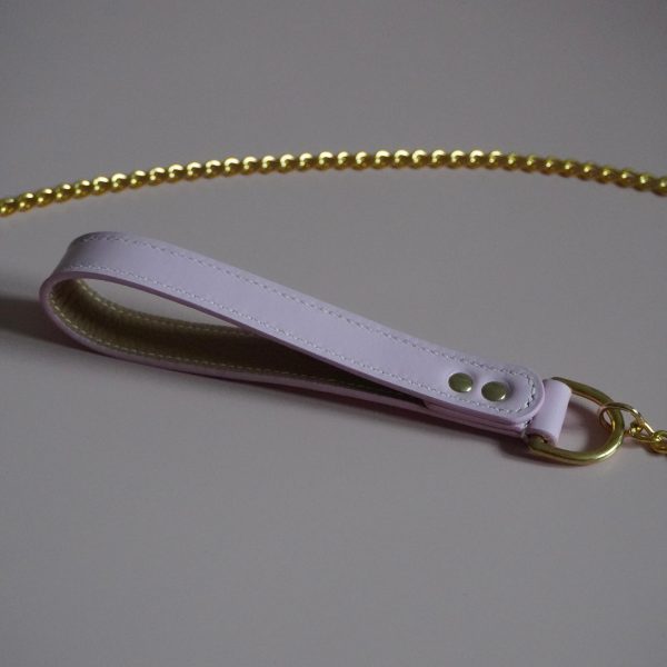 Pink and Gold Leash Side
