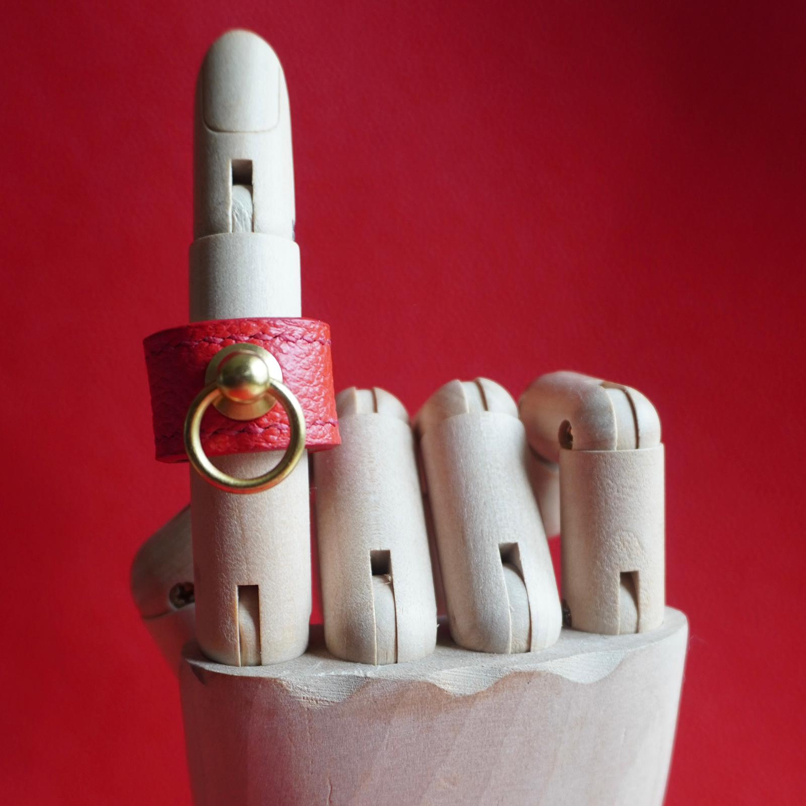 Secret Handshake Ring Red Hand